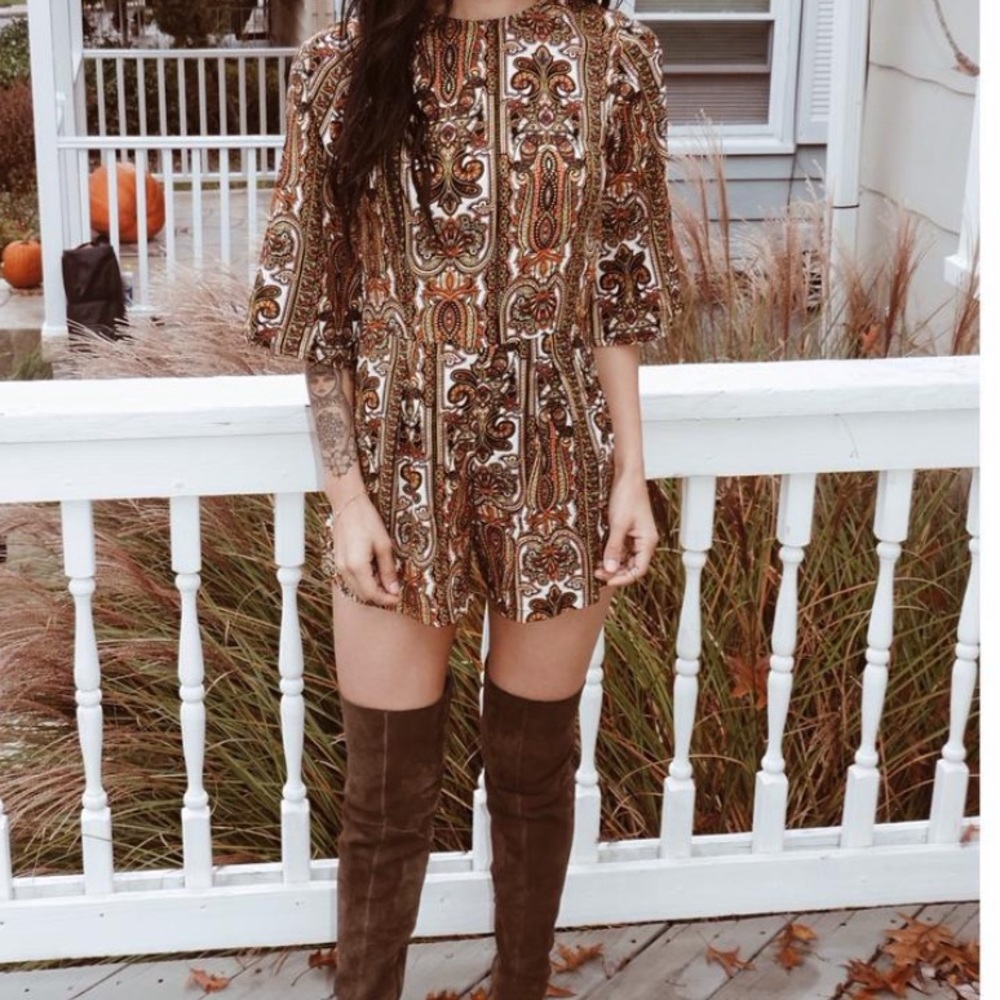 Motel Rocks paisley jumpsuit romper